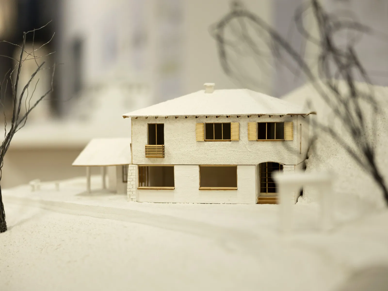 Weisses Architekturmodell