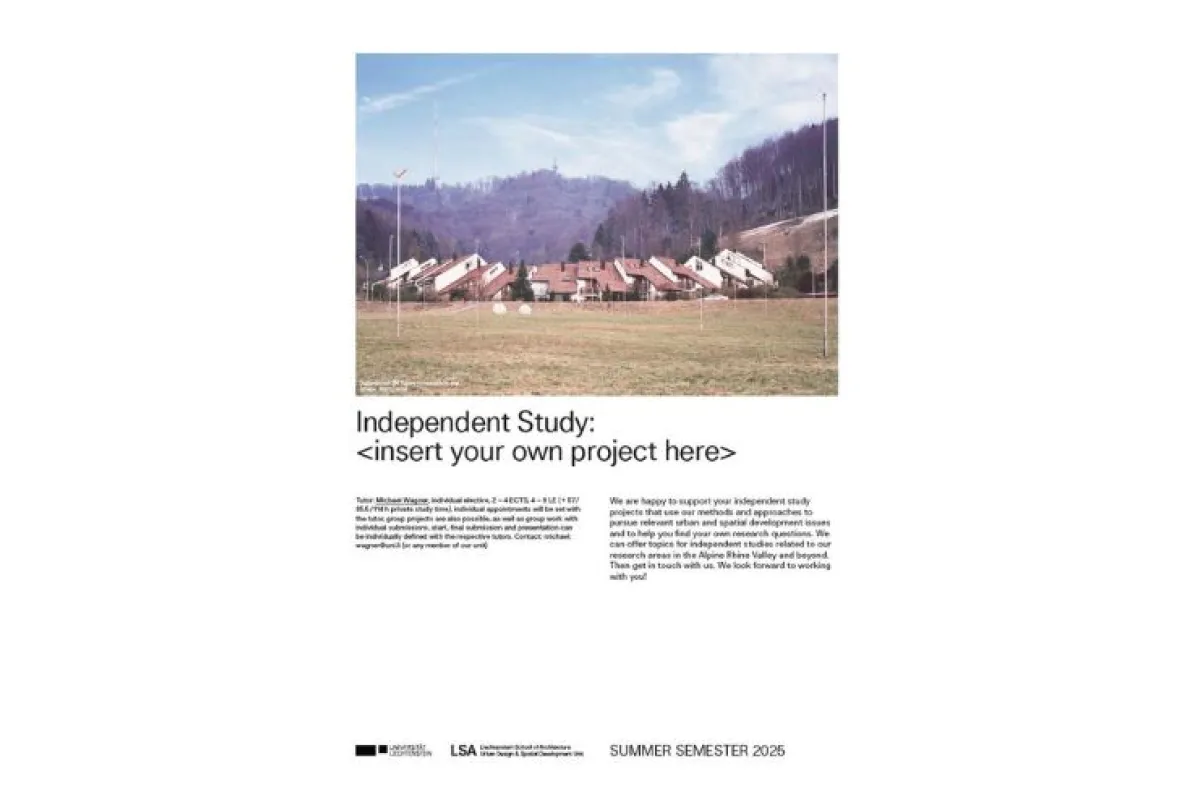 Plakat zu einer Independent Study mit dem Titel "Your own Project"
