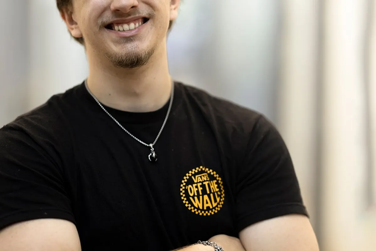 Joshua Längle, ein frischgebackener Kaufmann EFZ.