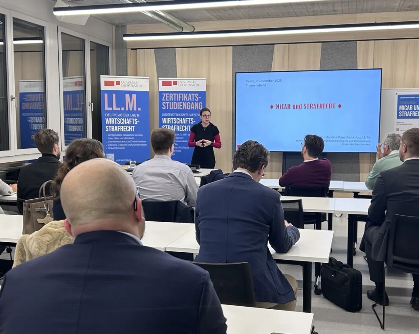 Blick in den Hörsaal während des Themenabends