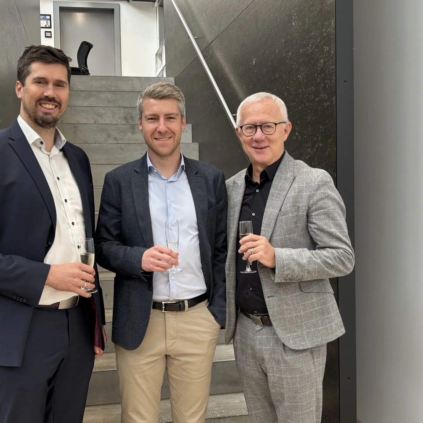 Martin Angerer, Adrian Klammer und Leo Brecht