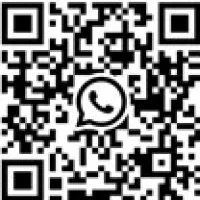 QR-Code mit dem WhatsApp-Logo zentriert in der Mitte.