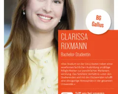 Bachelor Studentin der Universität Liechtenstein mit Matura vom BG Gallus spricht über ihren Studienweg.