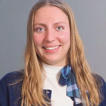Portraitfoto von Wissenschaftlicher Mitarbeiterin und Doktorandin Marie Scheuffele