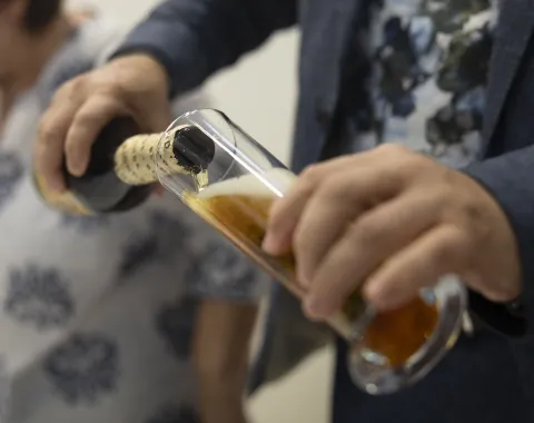 Vernissage Fotoausstellung Christian Clauwers am 7. Oktober 2025 an der Universität Liechtenstein.