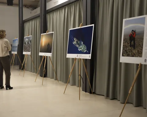 Vernissage Fotoausstellung Christian Clauwers am 7. Oktober 2025 an der Universität Liechtenstein.